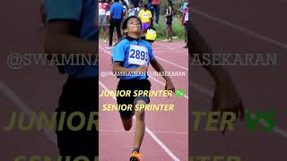 Junior sprinter vs Senior sprinter 1 #shorts