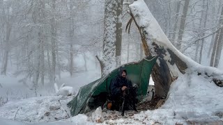 Surviving at -19°C to -29°C without a tent in blizzards and heavy snow