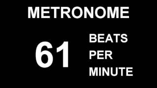 METRONOME 61 BPM (BEATS PER MINUTE)