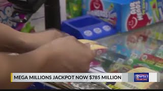 $785M Mega Millions prize is 6th largest in US history