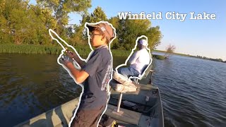 Fishing Winfield City Lake (Timber Creek)