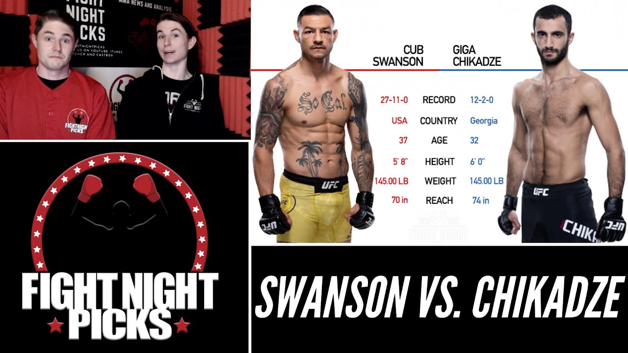 UFC Fight Night: Cub Swanson Vs. Giga Chikadze Predicition - YouTube