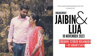 ENGAGEMENT JAIBIN \u0026 LIJA II 18.11.2023 II SURABHI STUDIO, KULANADA +91 8848721474