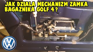 Mechanizm zamka bagażnika VW Golf 4/IV