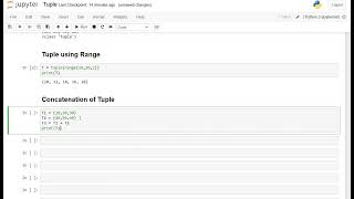 Python Tuple Basics in Jupyter Notebook