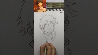 how to draw yuta okkotsu step by step#yuta #jjk #jujutsukaisen  #yutaedit #viralvideo #shorts #anime