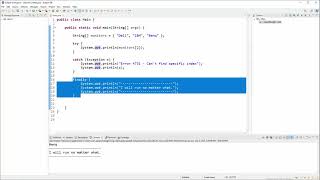 Java OO Tutorial - 40 - Try..Catch..Finally