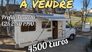 A vendre : Un profilé Fleurette vintage à prix imbattable - Anti Inflation !! #vanlife