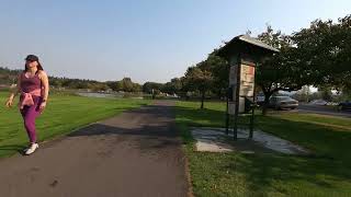 Bike Riding on the Olympic Discovery Trail from Sequim to Blyn, Washington