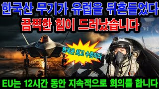 기적적인 반전. 한국산 무기가 유럽을 뒤흔들었다. EU는 12시간 동안 지속적으로 회의를 합니다.