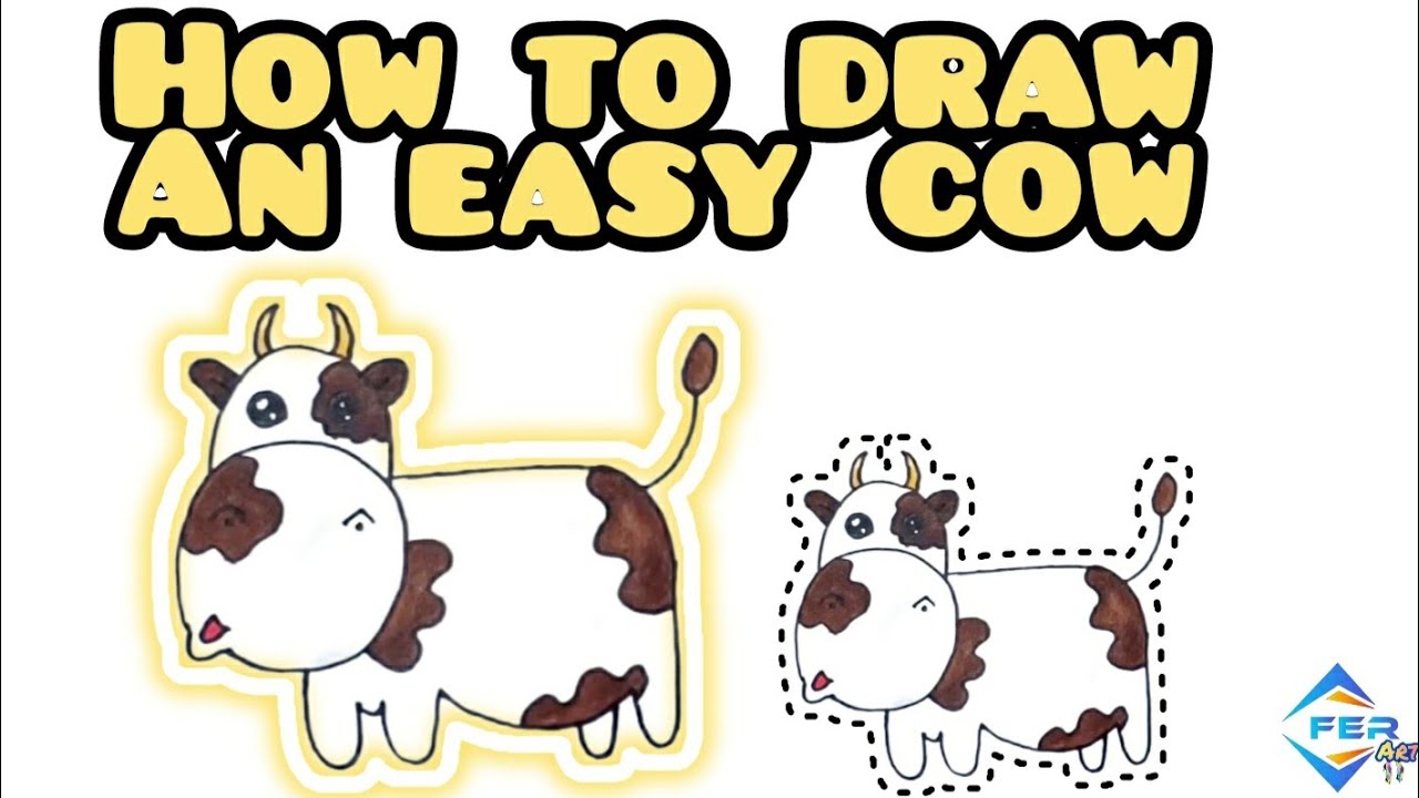 How To Draw A Cow рџђ Como Dibujar Una Vaca Youtube