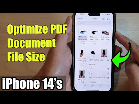 iPhone 14/14 Pro Max: how to optimize the file size of a PDF document