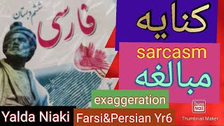 #Shorts فارسی بخوانیم ششم دبستان درس پنجم مبالغه و کنایه  Farsi/Persian Yr6 exaggeration\u0026sarcasm 409