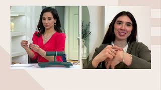 JAI Sterling Silver Hammered Bead Bangle, 32.0g on QVC