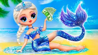 Rich Elsa Became a Mermaid? 30 Frozen DIYs for LOL OMG