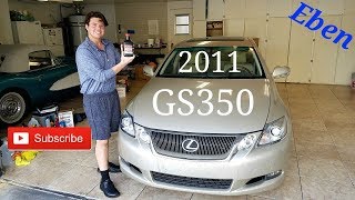 2011 Lexus GS 350 motor oil change with Amsoil