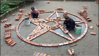 Plan To Construction Beautiful Traditional Handmade Bricks - Install Tiles On The Yard Amazing