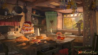 🍰🌼 SUMMER KITCHEN AMBIENCE: Wood Burning Stove, Whipped Cream Sounds, Baking Sounds, Nature Sounds