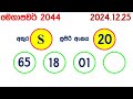 mega power 2044 2024.12.25 today nlb lottery result අද මෙගා පවර් ලොතරැයි ප්‍රතිඵල lotherai