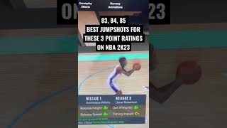 The Best Jumpshots for 83+ 3PT in NBA 2K23!