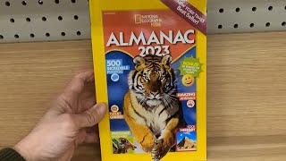 NATIONAL GEOGRAPHIC KIDS ALMANAC 2023 BOOK REVIEW AND CLOSE UP INSIDE LOOK DISCOVERY BOOKS REVIEWS