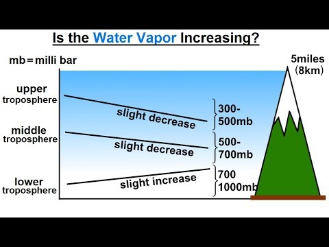 Does the troposphere contain water vapor?