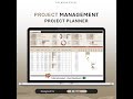 Project management Dashboard - Download from https://premiumexcel.etsy.com