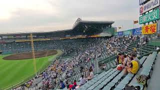 20220619　激闘を終えた…試合後の熱気冷めやらぬ甲子園の球場風景　ｽﾀﾝﾄﾞの様子@阪神甲子園球場･ﾚﾌﾄ外野