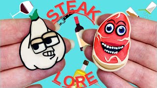 STEAK Lore 🥩🧄 (Beef, garlic ) | Clay | FOOD Lore