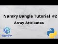 Numpy Bangla Tutorial #2  Array Attributes