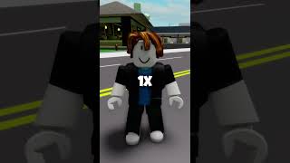 2X 1.5X 1X 0.5X! 🤫🤐 #shorts #roblox