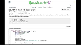 Java Practice It || 3.3 Oops3-errors || method basics