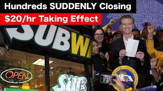 California's New $20 Minimum Wage SHUTS DOWN Hundreds of Subways
