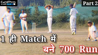 🔥 700 Runs In 35 Overs Match Part 2 | Cricket With Vishal Match Vlog GoPro Helmet Camera