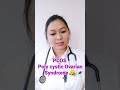 pcos symptoms homoeopathy