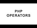 PHP Operators