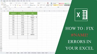 How To : Fix #NAME! Errors in your Excel