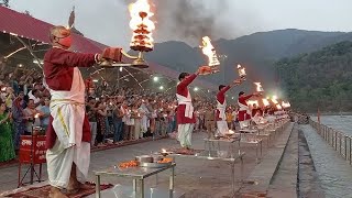 live Ganga aarti Rishikesh triveni ghat 24/09/2024