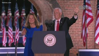 Pence accepts GOP VP nomination on Night 3 of RNC, Trump makes a surprise appearance, social media c