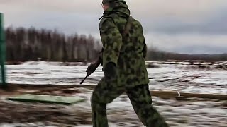 U.S. Army & Lithuanian Soldiers Run & Shoot As Allies