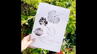 Printing with Leaves