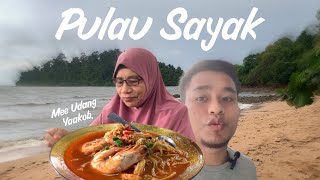 Mee Udang sedap di Pulau Sayak