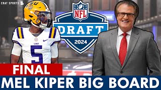 Mel Kiper’s 2024 NFL Draft Big Board: FINAL Top 32 Prospect Rankings
