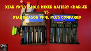 XTAR VX4 Visible Mixer Battery Charger vs Dragon VP4L PLUS Compared Functions