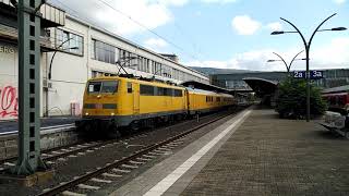 DB Netze Baureihe 111 with Special Contral Car 721 at Heidelberg