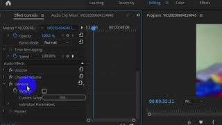 How to denoise a video clip/background noise in adobe premiere pro-2020