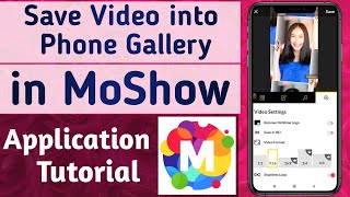 How to Save Video into Phone Gallery in MoShow App