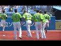 山田哲人､村上宗隆､塩見たちの豪華野手陣のウォーミングアップ