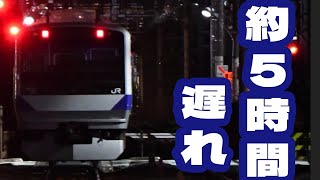 【531系K422編成のAT出場約5時間半遅れ】EF81-139号機に牽かれる常磐線E531系K422編成AT出場回約5時間半遅れで田端操車場発車