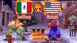 Street Fighter III: New Generation - LordGenzo (MEX) VS (USA) Ubuntu! [sfiii/Fightcade] ストリートファイター3